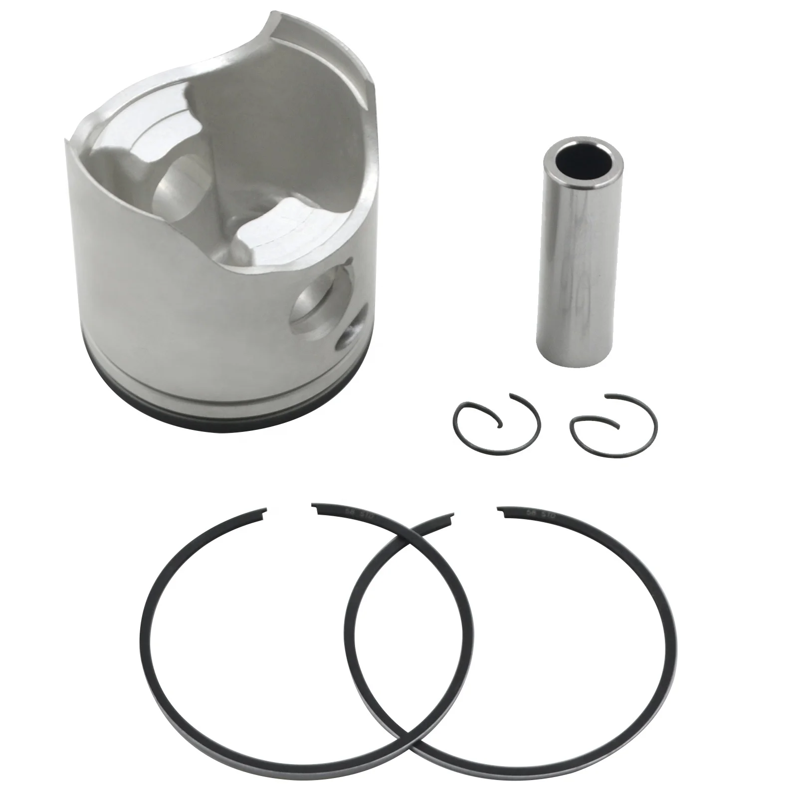 特注鍛造ピストン – FRS performance engineering ピストンリングクリップピンセット 58 ミリメートル 4.5HP  ガーデンツール ピストン リング クリップ ピン キット 58MM EX13 EX13D 4.5HP 4 ストローク エンジン用(RING SET