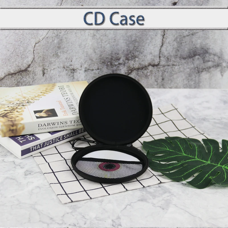 Mini CD Case Custom Logo Electronic Accessories Waterproof Carrying CD DVD Case EVA CD Storage Case factory