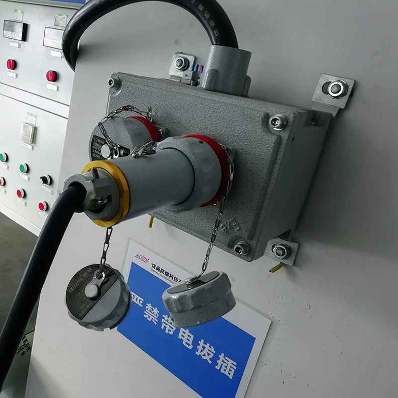 125A Mobile Plug 5 Pin Explosion Proof Industrial Plug and Socket for Oil Ex Proof Industrial Socket
