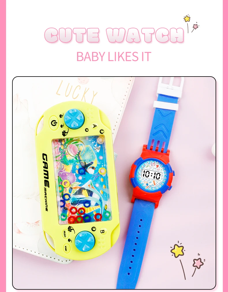 Gift Wrist Watch Baby Children Watch For Girls Boys Game Console