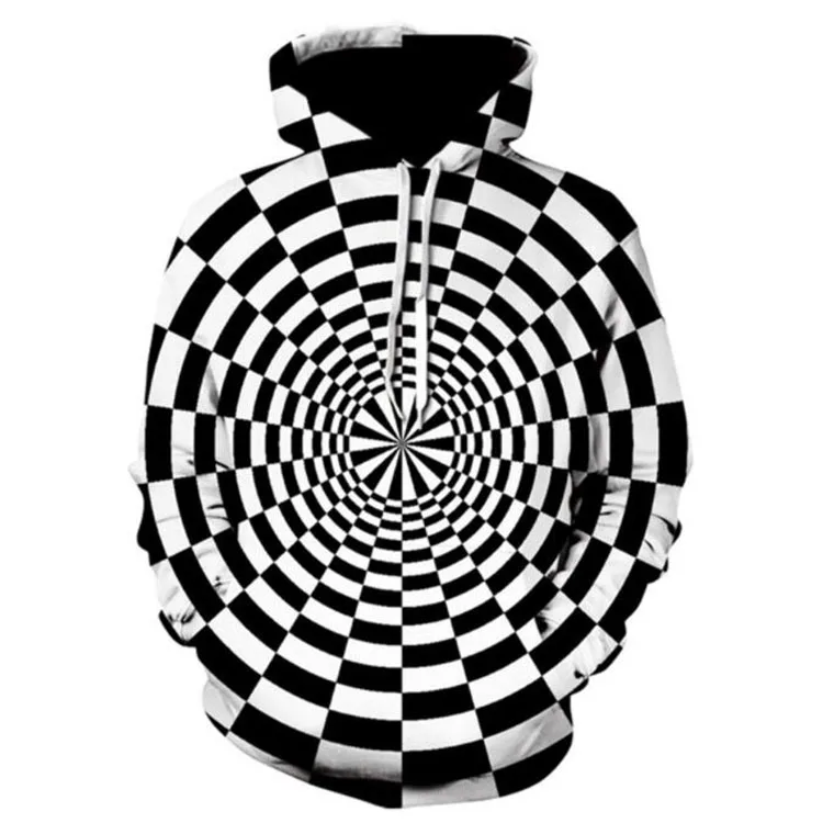 Fashion Animal Print Men Hoodies New 3D Lion Print Hooded Sweatshirt for  Spring Street Loose Daily Male Clothing