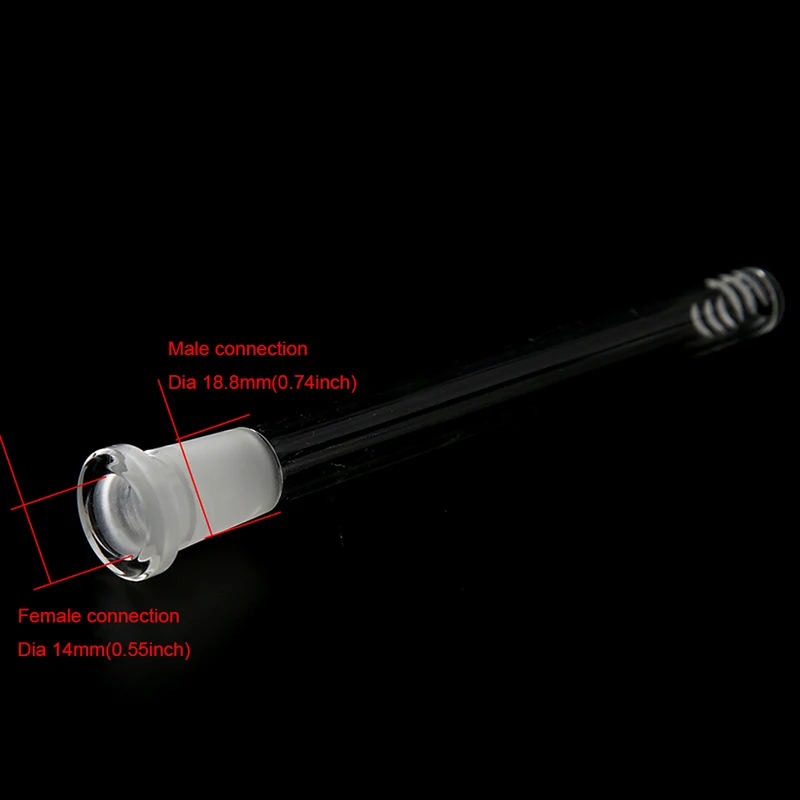 Wholesale Glass Hookah Down Stem Diffuser Shisha Accessories Chicha Narguile Parts for LED Art Glass Hookah