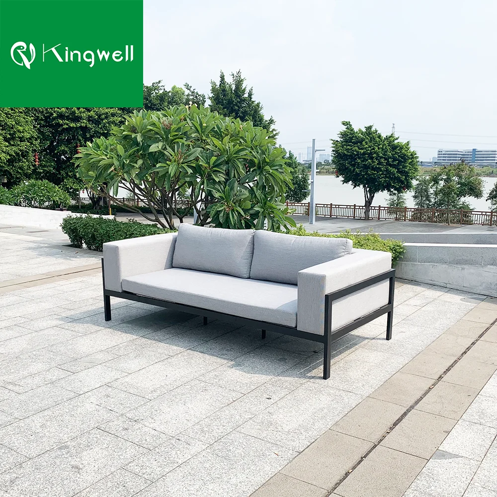 Factory Price Wholesale All Weather Aluminum Outdoor Patio Furniture Garden Lounger Sofa Set for Hotel