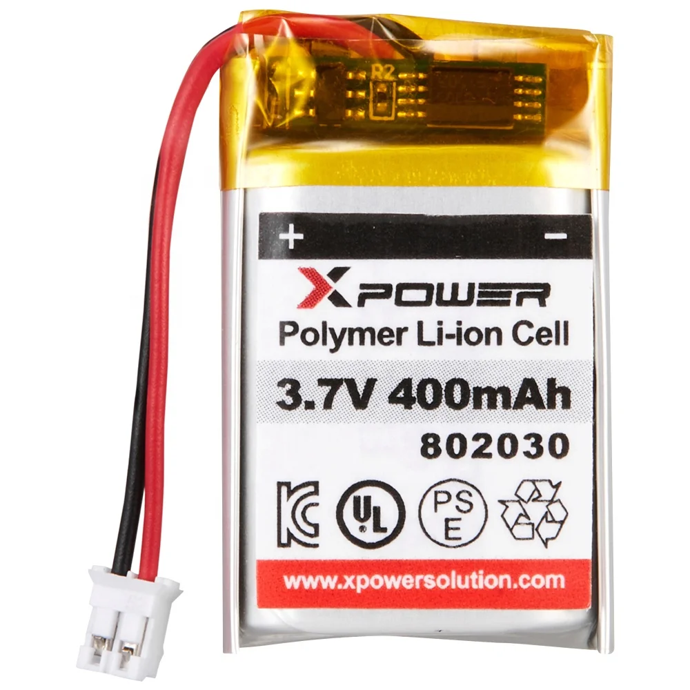 Kc Certified 3.7v 400mah Ultra Thin Lithium-ion Polymer Battery For Universal Mic