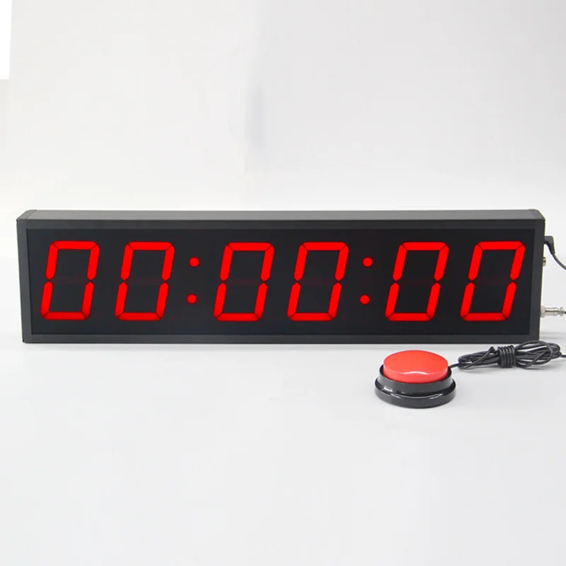 CHEETIE CP19 Large Game Clock Red LED Display Digital Chrono Stopwatch Timer with Start Stop Button