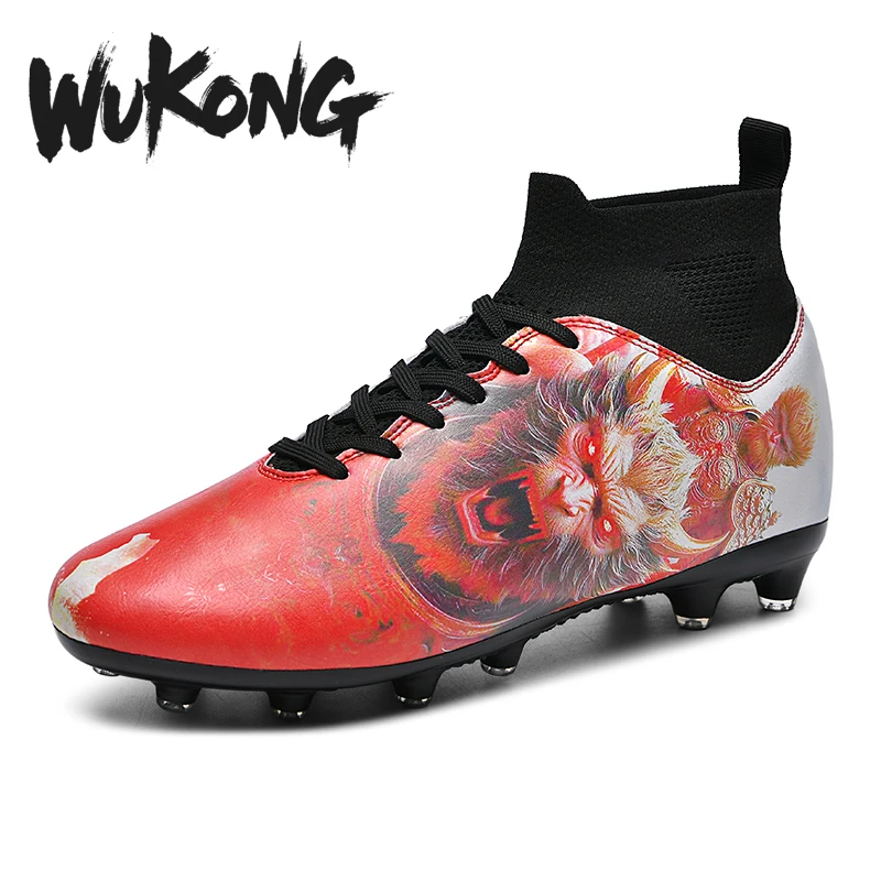 2024 оптовая продажа мужские футбольные бутсы высокого качества на заказ спортивные кроссовки с резиновой стелькой весна-осень Сезон футбольных ботинок