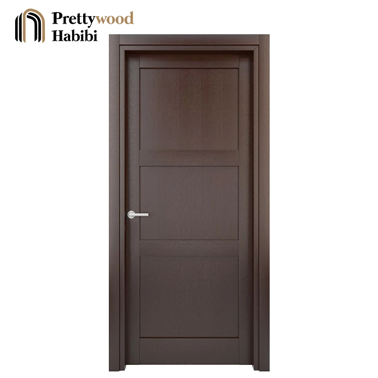 Foshan Factory Apartment Interior MDF HDF PVC Design Wooden Room Door for Sale