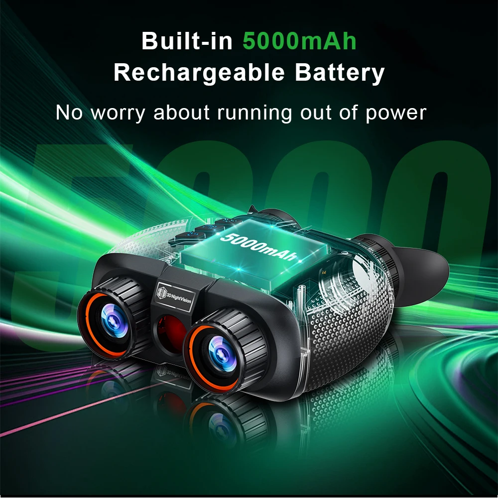 VRNV331 Naked Eye 3D VR Nachtsichtfernglas mit 4K-Video 6X Zoon 700 Meter Entfernung 5000 mAh Li-Akku – Detail 5