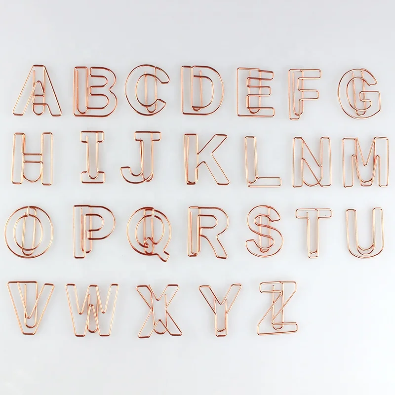 Custom Letters Shaped Paper Clips Colorful Creative Animal Bookmark Clips