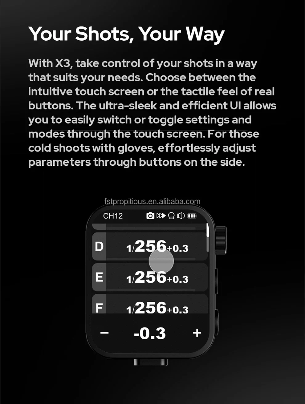 Déclencheur Flash Godox X3-C Pour Canon - TTL Sans Fil, écran Tactile - Batterie Li-ion - Conversion TCM