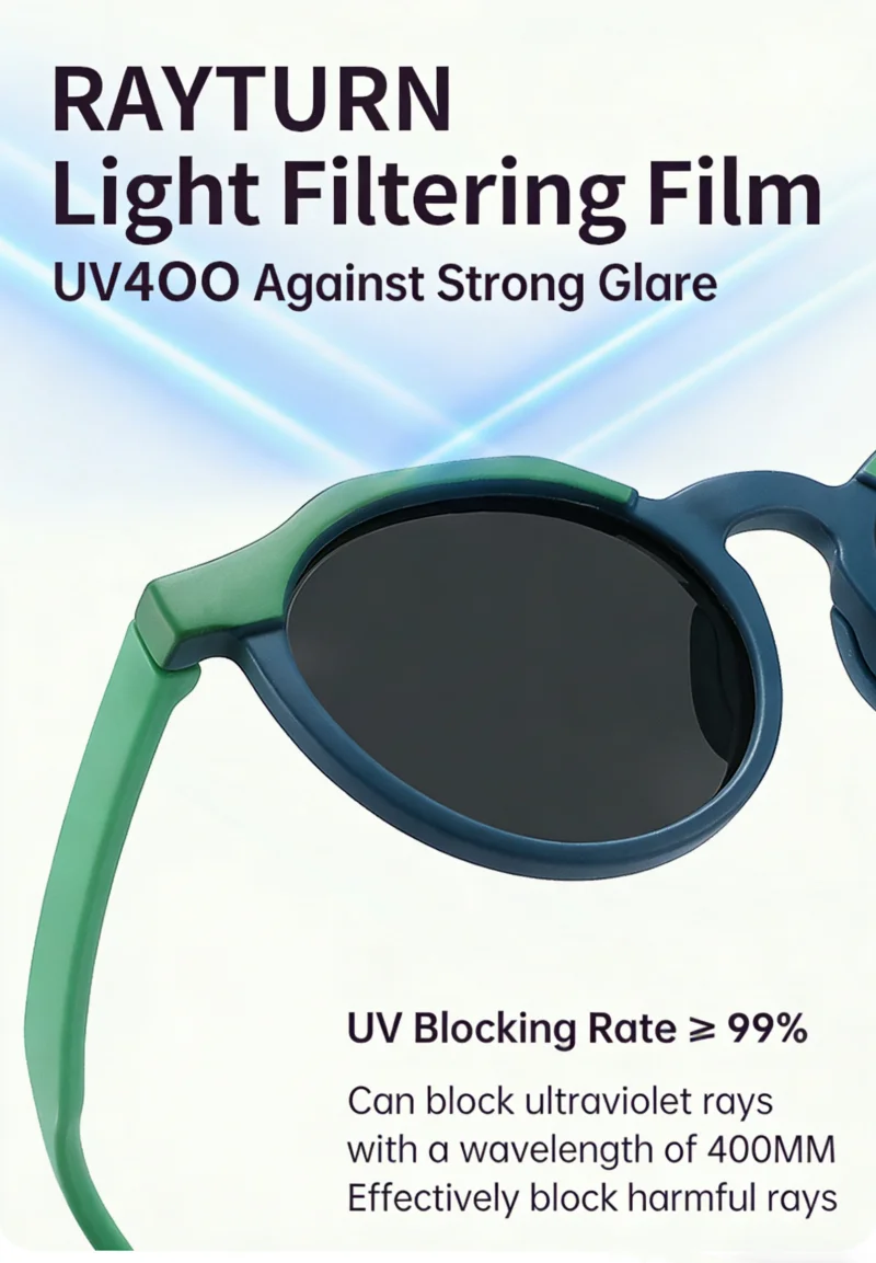 Polarisoidut gradient-aurinkolasit lapsille uv suoja_voghion.com