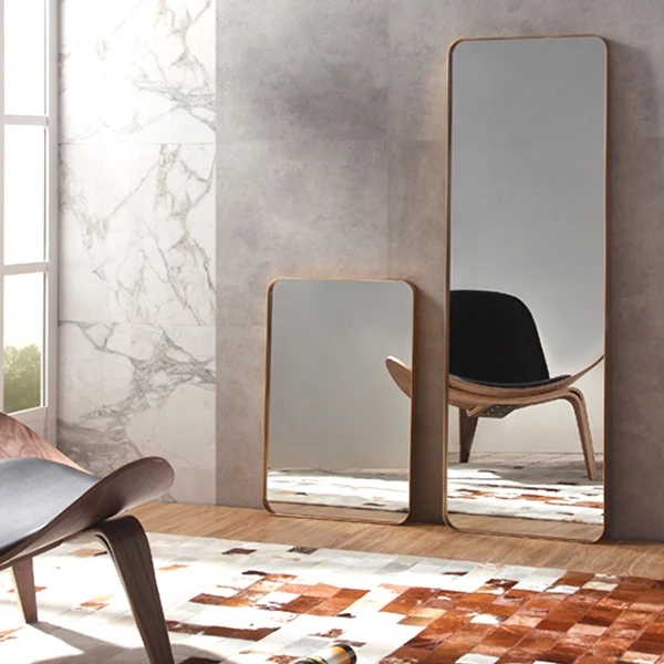 Dressing Mirror Floor Mirror Full Length Standing Mirrors Entryway Arched  Metal Elegant Framed Full-length Free Standing Folding