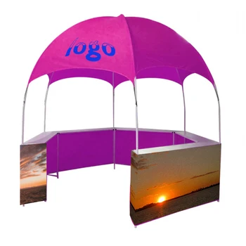 Custom green Kiosk booth Tent large low MOQ Marquee Tent 10*10 Gazebo Advertising Trade Show Booth Dome Tent For Events