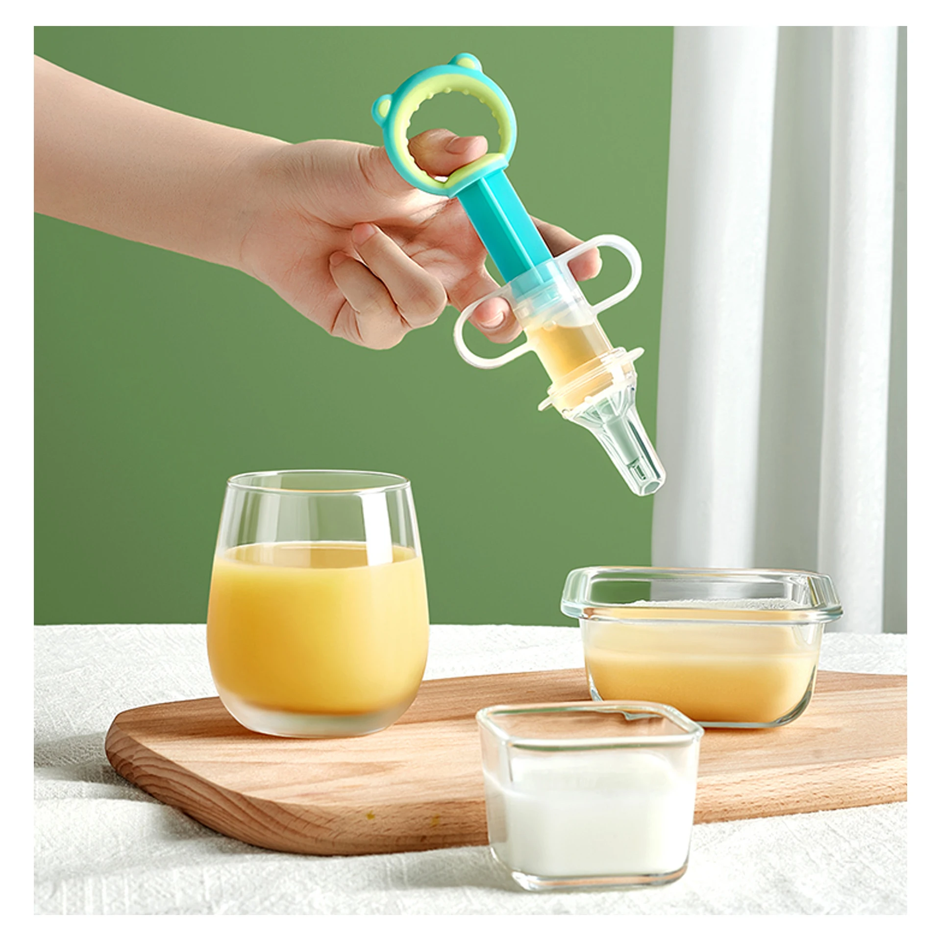 Syringe Dropper Baby Medicine Feeder with Nipple Pacifier for Feeding Medicine Water Juice Suitable for Infants Newborns