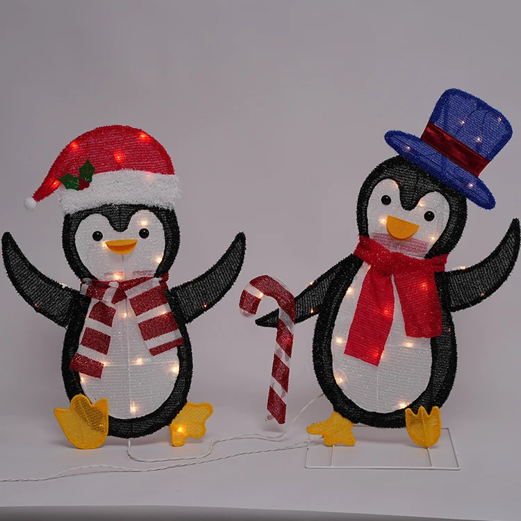 أضواء بطريق ثنائية الأبعاد بـ LED بحجم 47 بوصة و50 لمبة، الأكثر مبيعًا، للإضاءة الخارجية بعيد الميلاد بجهد 220 فولت