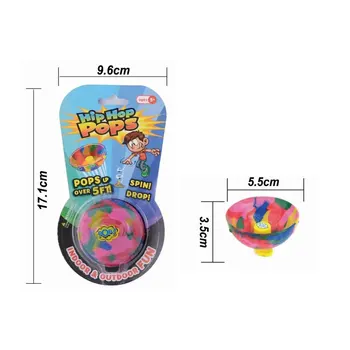 2022 New Fun Outdoor Novelty Toys Hip Hop Popper Rubber Bouncy Ball Stress Reliever Bouncing Bowl Fidget Toys for Kids