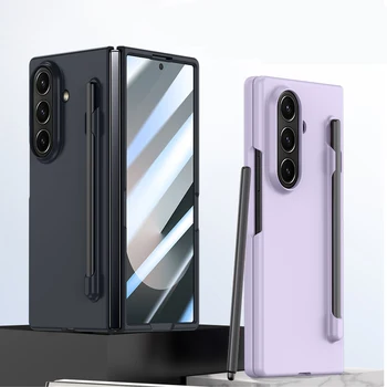 Front Glass Slot Pen Matte PC Folding Phone case for Samsung Z FOLD 7 case