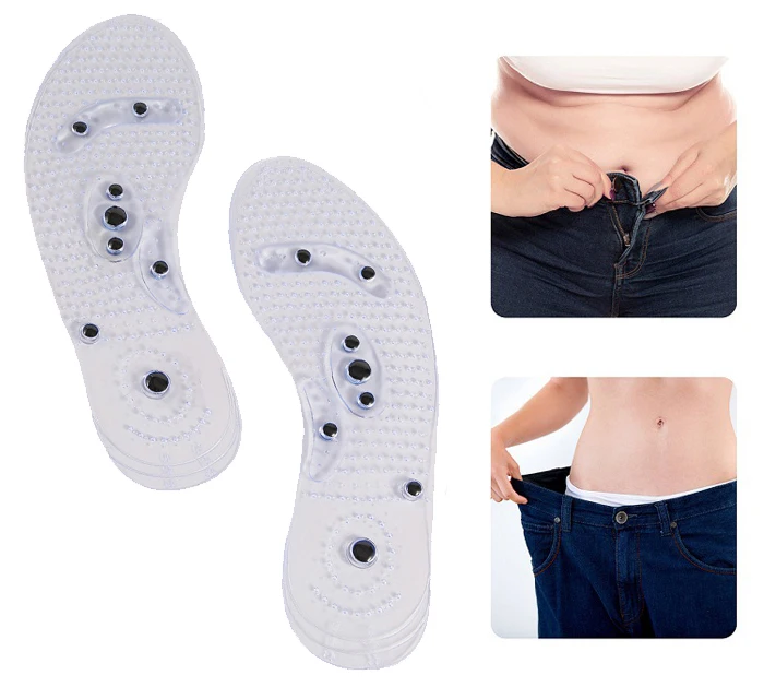 Wholesale Gel Therapeutic Massage Soles Washable Plantar Fasciitis Acupuncture Foot Massaging Healthcare Shoe Insoles
