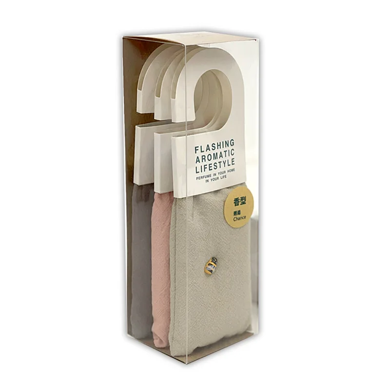 Plastic Hook Hanging Herbal Wardrobe Clothes Scented Sachet Bags For Car Drawer Closet