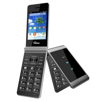 2.8 inch + 1.77 inch Dual color screen 2g GSM quad band feature flip mobile phones with big battery hot design
