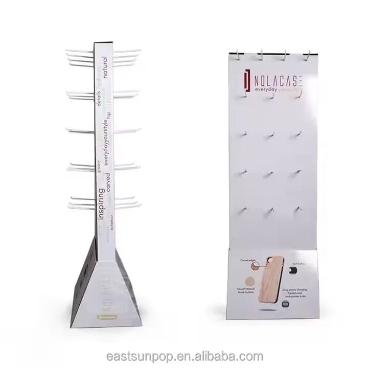 Custom Retail Product Promotion Free Standing Point of Sale Corrugated Cardboard Display Stand for Consumer Electronics