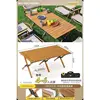 Mesa para Rollitos de Huevo Amarilla de 120*60*45