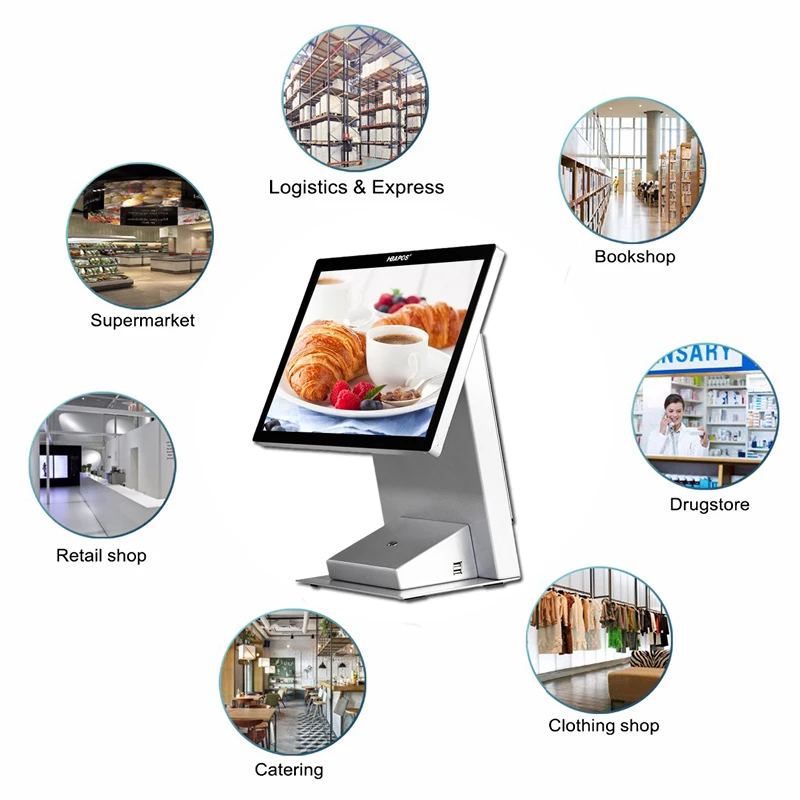 2 String Pos Display Shop Our Pos Manufacturer 15 Dual Screen All in One Systems