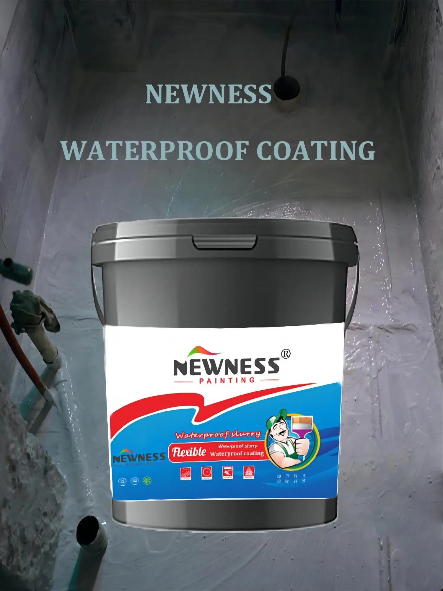 Liquid Waterproof Paint Silicone Rubber Roof Waterproof Spray Coating