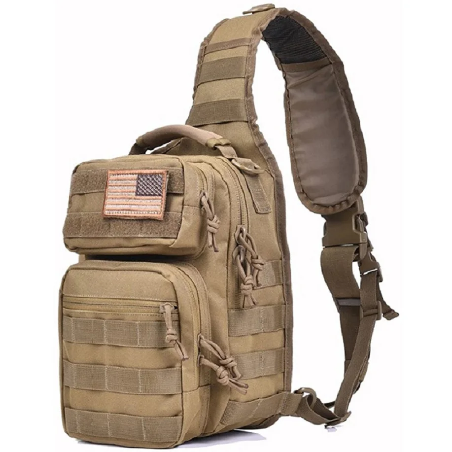 China Factory Customized Assault Sling Bag Tactical Shoulder Sling Backpack Good Quality Tactical Carry Bag