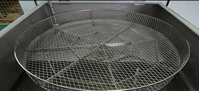 Rotary basket parts washing washer machine cleaner cleaning machine