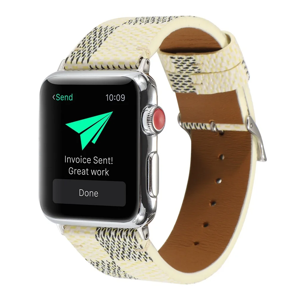 Free Watch Band Leather Watch Strap V Custom Band for apple Watch