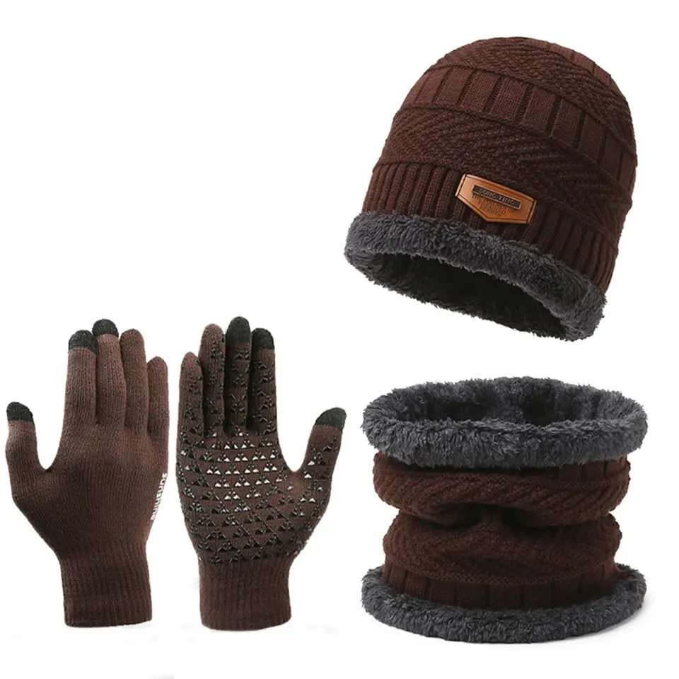 Knit Beanie and Gloves Set shops