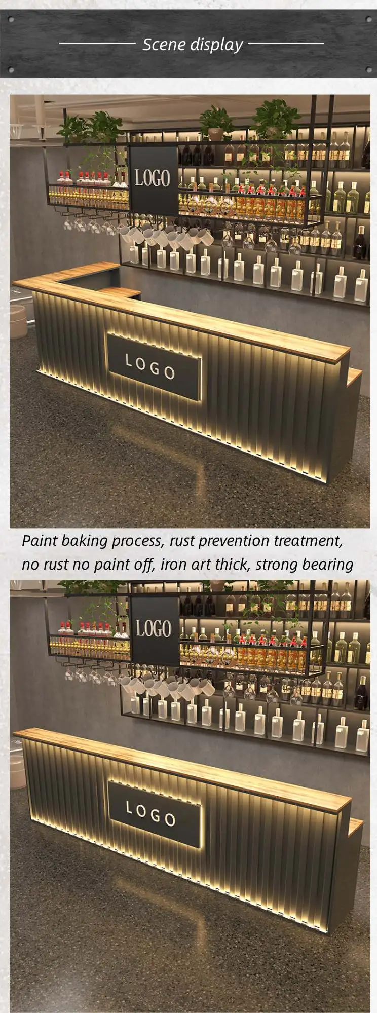 Customized Portable Waterproof Glowing Restaurant Furniture Party Club