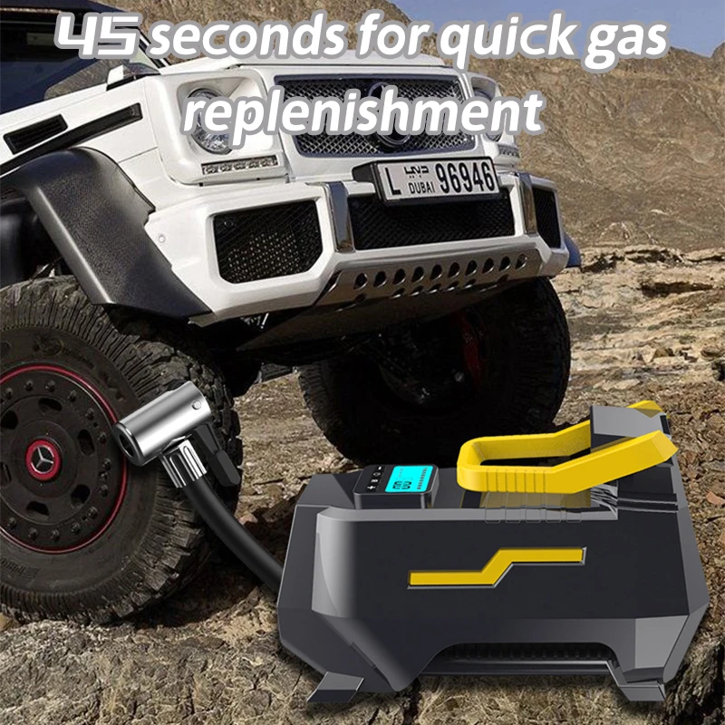 PCMOS Portable AC/DC 150Psi Tire Inflataors With LED Light Electric Inflators Pump Use for Auto Motorcycle Bicycle Basketball - view 6