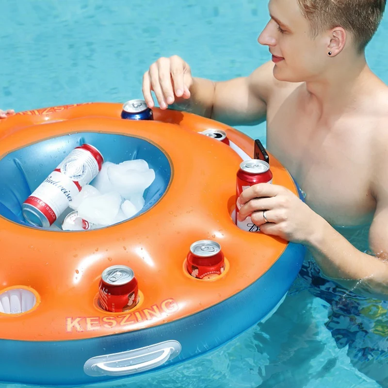 New Arrival Inflatable PVC Pool Beverage Boat Cup Holder Inflatable Drink Holder for Summer