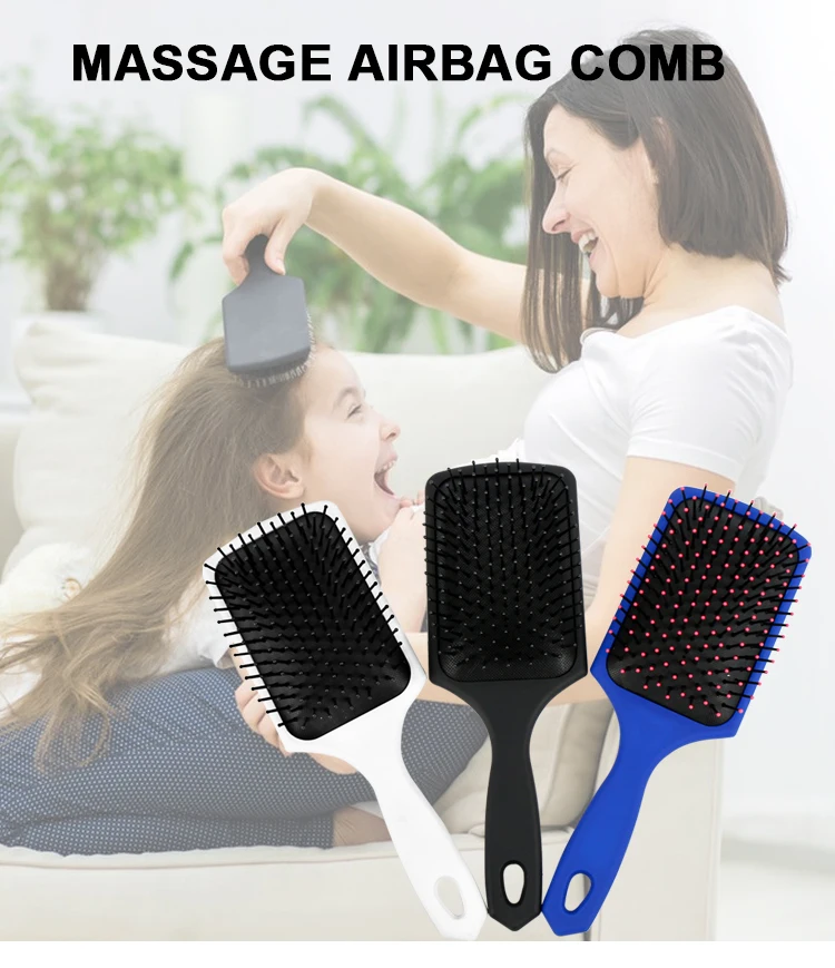 Customized Unbrush Detangling Hair Brush Salon Barber Paddle Airbag