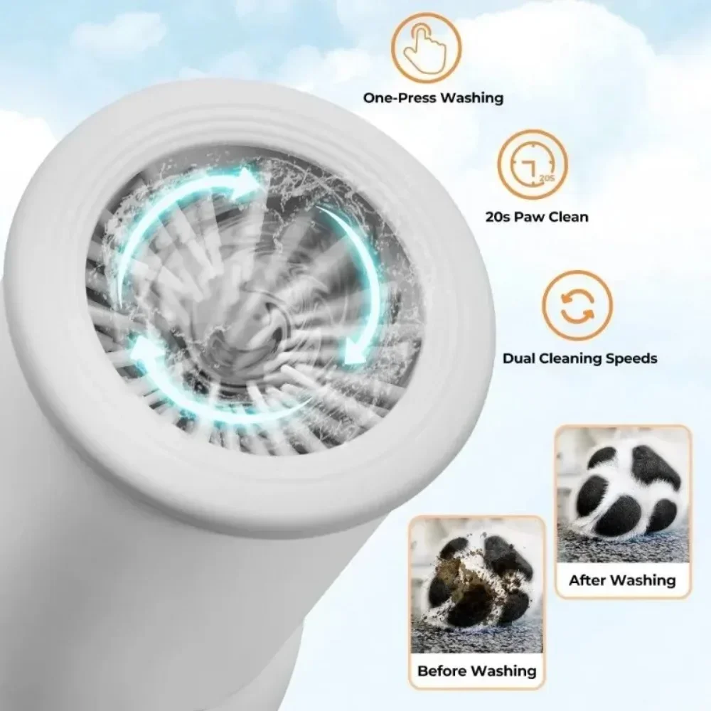 Automatic pet massager, paw cleaner, small, medium, and large breed dog foot cleaner 3