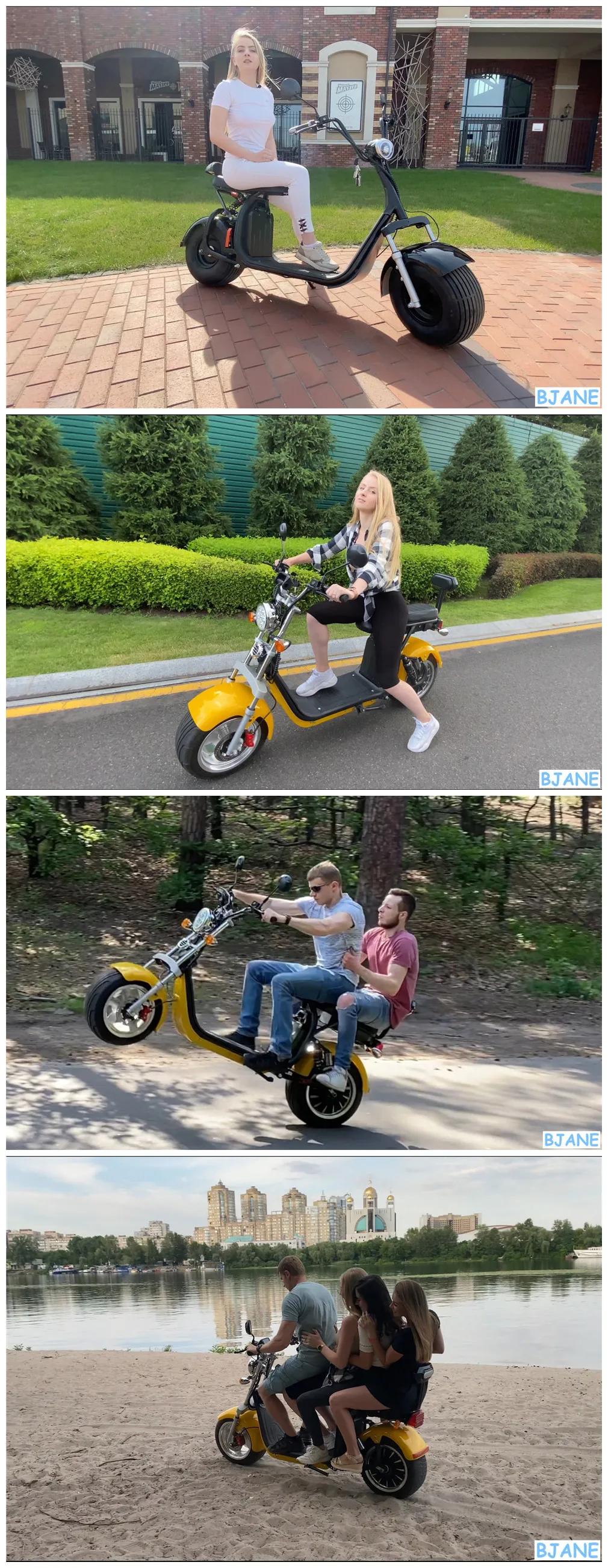 Eec Coc 2000w Electric Scooter Citycoco 80km Range Citicoco Chopper ...