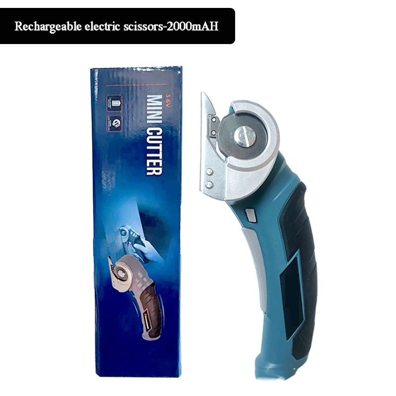 Hot Selling Handheld Portable Cutting Cloth Leather Round Knife Cutting Machine Electric Scissors