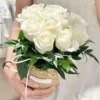 yun zhi man yi woven basket-11 roses