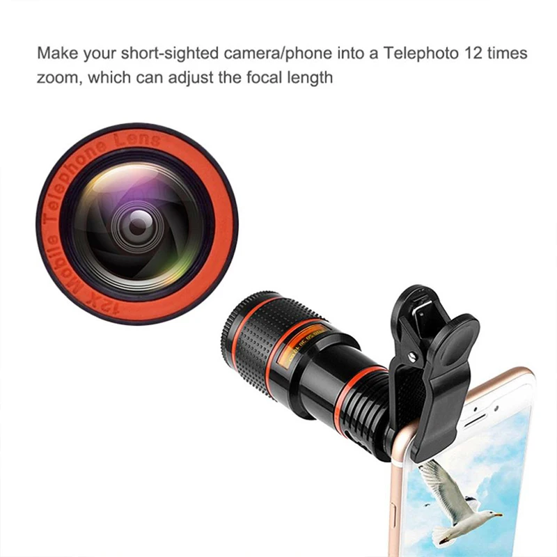 Teleobiettivo 8x Ottico Universale Per Smartphone - Clip-on Famglasses Per Foto Ravvicinate