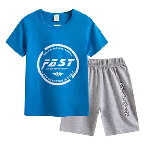 Wholesale of color-blocked casual student shorts for boys and girls aged 6-12