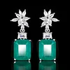 Emerald ear studs