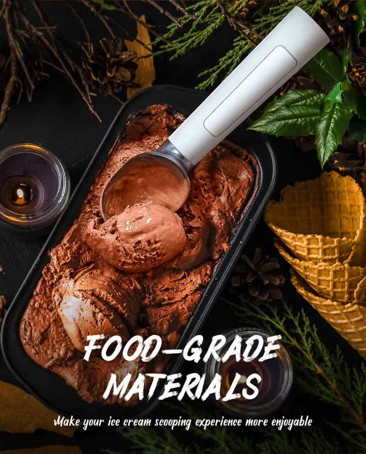 product laudtec sz01 electric heating ice cream spoon scoop convenient fast and efficient constant temperature safe-4