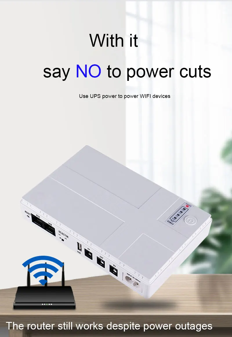 Mini Power Ups For Router Mini UPS - Reliable Power Backup for Router and Devices