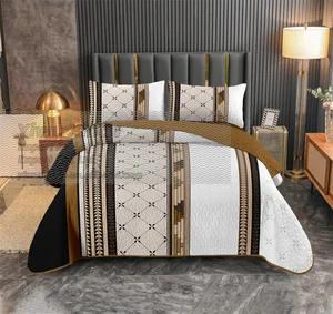 3pc Bedspread Quilt Set Home Bedroom Bedspread Sheets With Pillow Cases in Stock King Size American Canada Bedding Set for Home