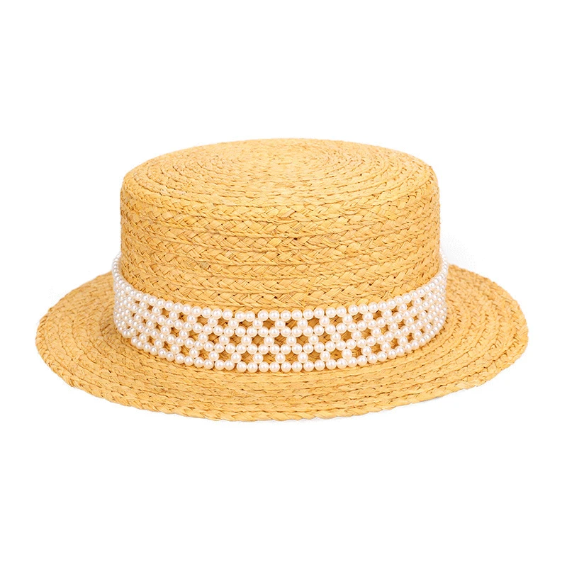 Womens Mens Fedora Paper Straw Hat 