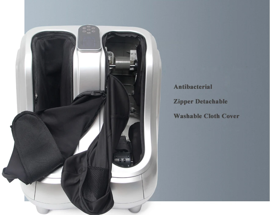 Hot Selling Model 2 in 1 Foot Massager Machine with Ottoman Rest Heat Kneading Vibration & Ankle Leg Features