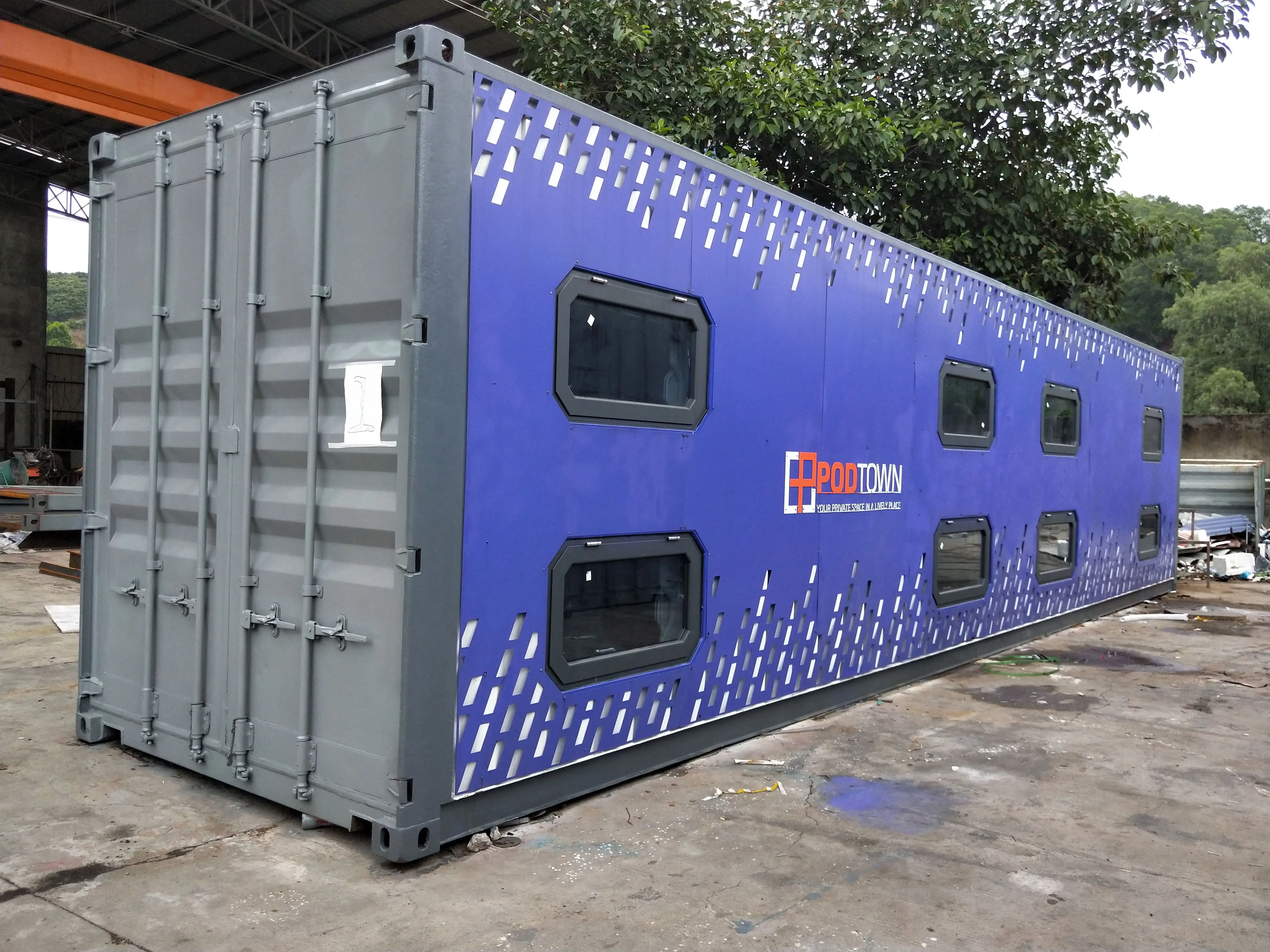 40ft Container Gaming Portable Room With Leisure Computer - Buy Prefab ...