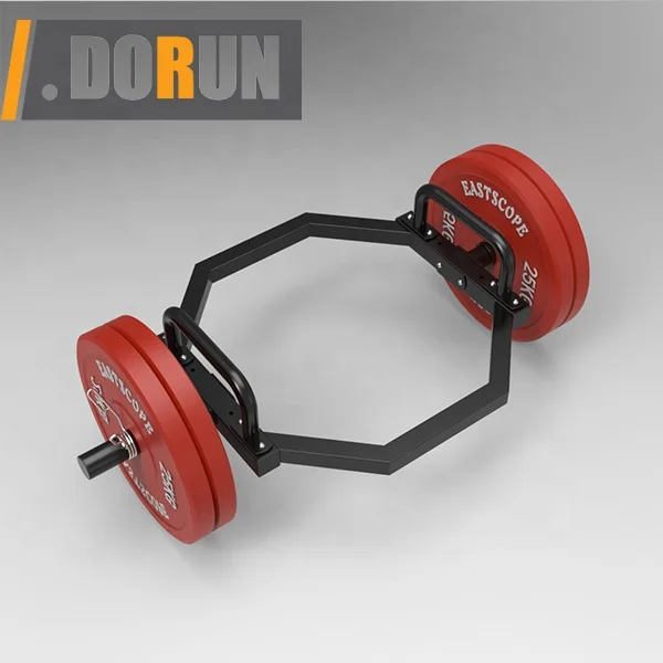 スクワット六角バーベルトラップバー、デッドリフト肩をすくめるリング